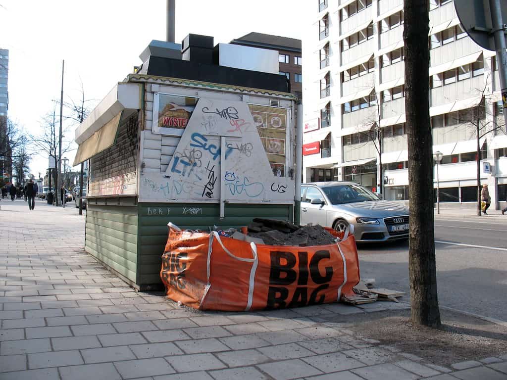 Enlèvement de gravats stockés en big-bag à Paris